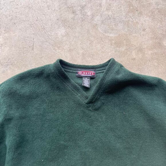 Old Navy y2k small v neck sweater Mens size XL green 2000s - Picture 2 of 2